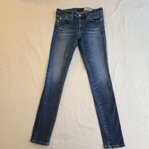 AG Adriano Goldschmied The Legging Ankle Super Skinny Dark Blue Skinny Jeans CW3